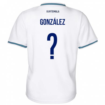 Kandiny Naisten Guatemala Erick González #0 Valkoinen Kotipaita 24-26 Lyhythihainen Paita T-Paita