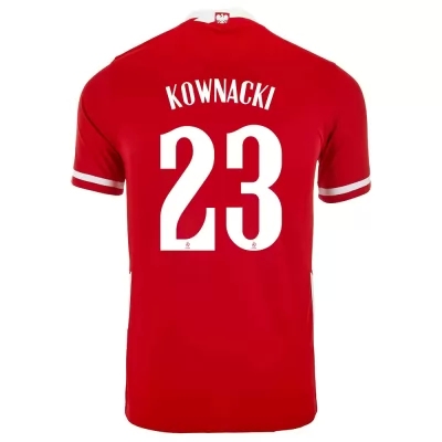 Naisten Puolan Jalkapallomaajoukkue Dawid Kownacki #23 Kotipaita Punainen 2021 Lyhythihainen Paita