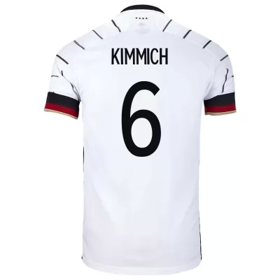 Naisten Saksan jalkapallomaajoukkue Joshua Kimmich #6 Kotipaita Valkoinen 2021 Lyhythihainen Paita