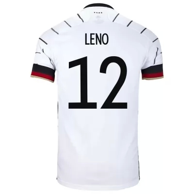 Lapset Saksan jalkapallomaajoukkue Bernd Leno #12 Kotipaita Valkoinen 2021 Lyhythihainen Paita