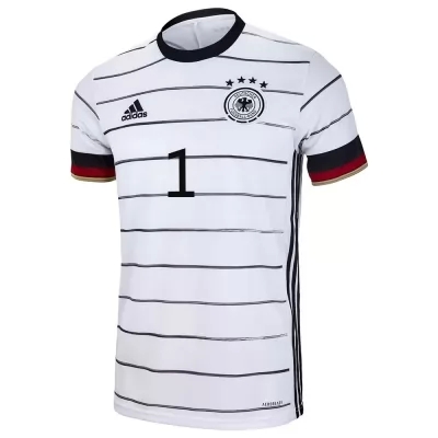 Naisten Saksan Jalkapallomaajoukkue Manuel Neuer #1 Kotipaita Valkoinen 2021 Lyhythihainen Paita