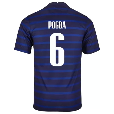 Miesten Ranskan jalkapallomaajoukkue Paul Pogba #6 Kotipaita Tummansininen 2021 Lyhythihainen Paita
