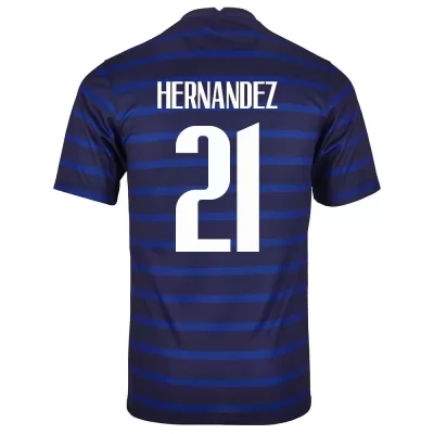 Naisten Ranskan jalkapallomaajoukkue Lucas Hernandez #21 Kotipaita Tummansininen 2021 Lyhythihainen Paita