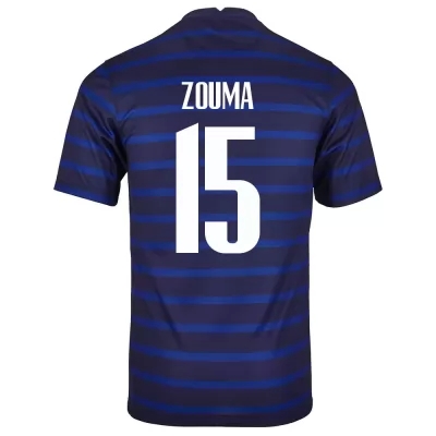 Naisten Ranskan Jalkapallomaajoukkue Kurt Zouma #15 Kotipaita Tummansininen 2021 Lyhythihainen Paita