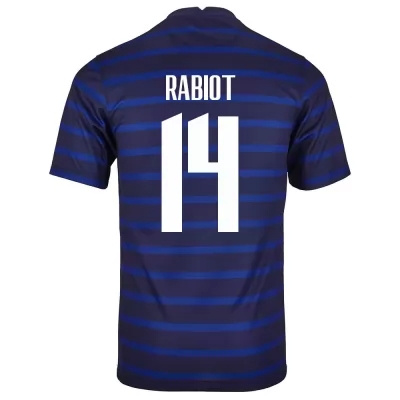 Naisten Ranskan jalkapallomaajoukkue Adrien Rabiot #14 Kotipaita Tummansininen 2021 Lyhythihainen Paita