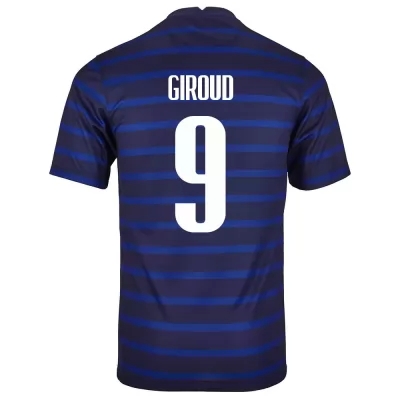 Miesten Ranskan jalkapallomaajoukkue Olivier Giroud #9 Kotipaita Tummansininen 2021 Lyhythihainen Paita