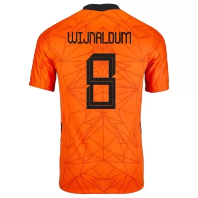 Naisten Alankomaiden jalkapallomaajoukkue Georginio Wijnaldum #8 Kotipaita Oranssi 2021 Lyhythihainen Paita