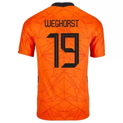 Naisten Alankomaiden jalkapallomaajoukkue Wout Weghorst #19 Kotipaita Oranssi 2021 Lyhythihainen Paita