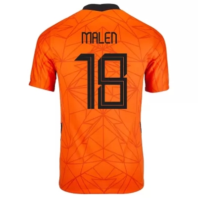 Miesten Alankomaiden jalkapallomaajoukkue Donyell Malen #18 Kotipaita Oranssi 2021 Lyhythihainen Paita
