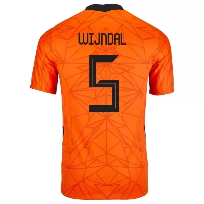 Naisten Alankomaiden jalkapallomaajoukkue Owen Wijndal #5 Kotipaita Oranssi 2021 Lyhythihainen Paita