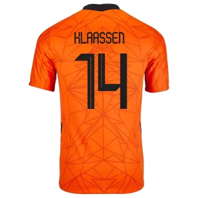 Miesten Alankomaiden jalkapallomaajoukkue Davy Klaassen #14 Kotipaita Oranssi 2021 Lyhythihainen Paita
