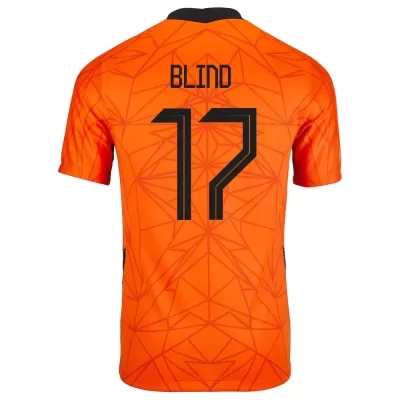 Miesten Alankomaiden jalkapallomaajoukkue Daley Blind #17 Kotipaita Oranssi 2021 Lyhythihainen Paita