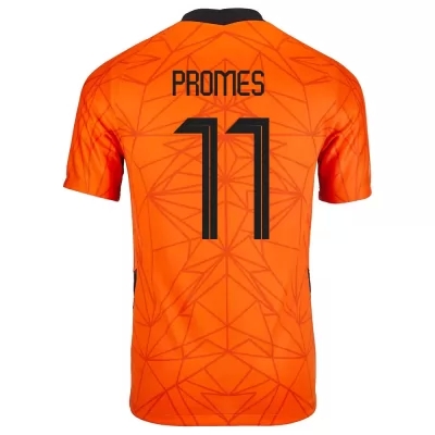 Naisten Alankomaiden jalkapallomaajoukkue Quincy Promes #11 Kotipaita Oranssi 2021 Lyhythihainen Paita