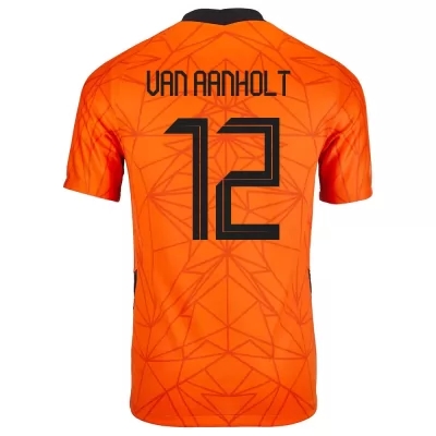 Naisten Alankomaiden jalkapallomaajoukkue Patrick van Aanholt #12 Kotipaita Oranssi 2021 Lyhythihainen Paita