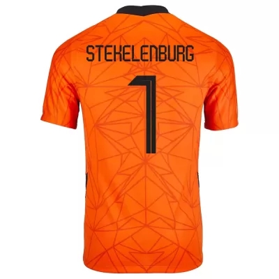 Naisten Alankomaiden jalkapallomaajoukkue Maarten Stekelenburg #1 Kotipaita Oranssi 2021 Lyhythihainen Paita