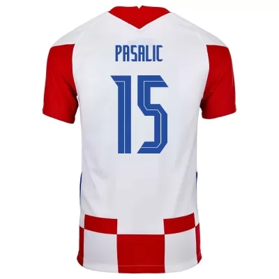 Miesten Kroatian jalkapallomaajoukkue Mario Pasalic #15 Kotipaita Punainen Valkoinen 2021 Lyhythihainen Paita