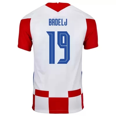 Naisten Kroatian jalkapallomaajoukkue Milan Badelj #19 Kotipaita Punainen Valkoinen 2021 Lyhythihainen Paita