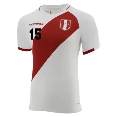 Naisten Perun Jalkapallomaajoukkue Christian Ramos #15 Kotipaita Valkoinen 2021 Lyhythihainen Paita