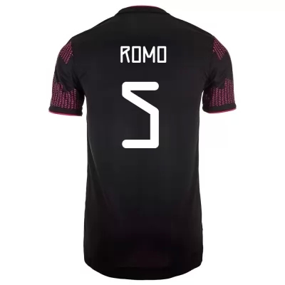 Naisten Meksikon Jalkapallomaajoukkue Luis Romo #5 Kotipaita Punainen Ruusu 2021 Lyhythihainen Paita