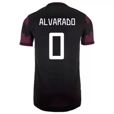 Naisten Meksikon jalkapallomaajoukkue Roberto Alvarado #0 Kotipaita Punainen ruusu 2021 Lyhythihainen Paita