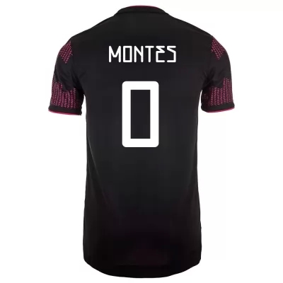 Lapset Meksikon Jalkapallomaajoukkue Cesar Montes #0 Kotipaita Punainen Ruusu 2021 Lyhythihainen Paita