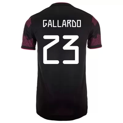 Lapset Meksikon Jalkapallomaajoukkue Jesus Gallardo #23 Kotipaita Punainen Ruusu 2021 Lyhythihainen Paita