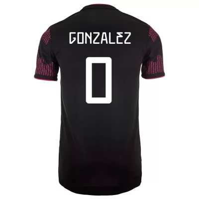 Lapset Meksikon jalkapallomaajoukkue Hugo Gonzalez #0 Kotipaita Punainen ruusu 2021 Lyhythihainen Paita