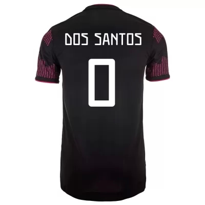 Miesten Meksikon jalkapallomaajoukkue Jonathan dos Santos #0 Kotipaita Punainen ruusu 2021 Lyhythihainen Paita