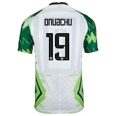 Naisten Nigerian jalkapallomaajoukkue Paul Onuachu #19 Kotipaita Vihreä Valkoinen 2021 Lyhythihainen Paita
