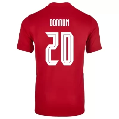 Lapset Norjan Jalkapallomaajoukkue Aron Donnum #20 Kotipaita Punainen 2021 Lyhythihainen Paita