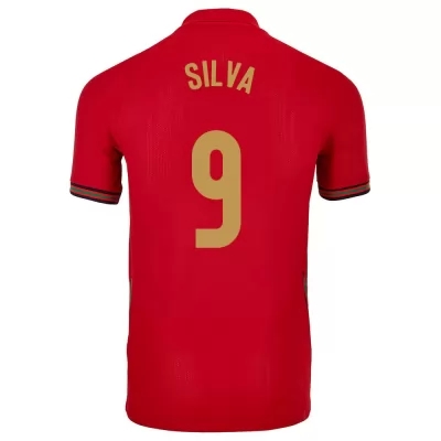 Miesten Portugalin jalkapallomaajoukkue Andre Silva #9 Kotipaita Punainen 2021 Lyhythihainen Paita