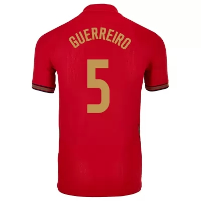 Miesten Portugalin jalkapallomaajoukkue Raphaël Guerreiro #5 Kotipaita Punainen 2021 Lyhythihainen Paita