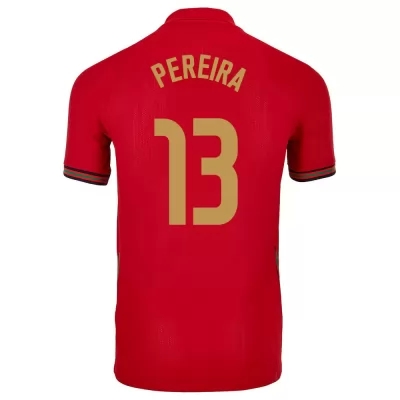 Naisten Portugalin jalkapallomaajoukkue Danilo Pereira #13 Kotipaita Punainen 2021 Lyhythihainen Paita