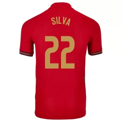 Lapset Portugalin jalkapallomaajoukkue Rui Silva #22 Kotipaita Punainen 2021 Lyhythihainen Paita