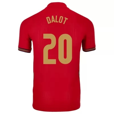 Naisten Portugalin jalkapallomaajoukkue Diogo Dalot #20 Kotipaita Punainen 2021 Lyhythihainen Paita