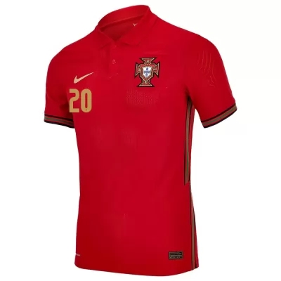 Naisten Portugalin Jalkapallomaajoukkue Diogo Dalot #20 Kotipaita Punainen 2021 Lyhythihainen Paita