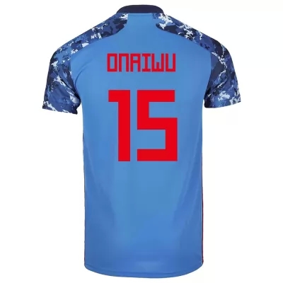 Lapset Japanin jalkapallomaajoukkue Ado Onaiwu #15 Kotipaita Tummansininen 2021 Lyhythihainen Paita
