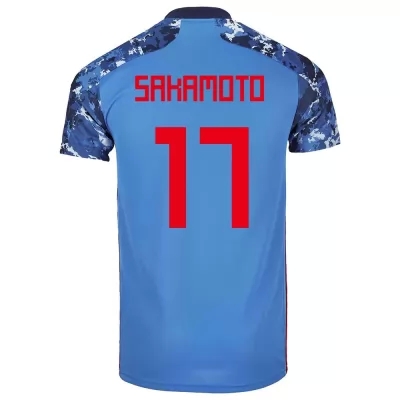 Lapset Japanin jalkapallomaajoukkue Tatsuhiro Sakamoto #17 Kotipaita Tummansininen 2021 Lyhythihainen Paita