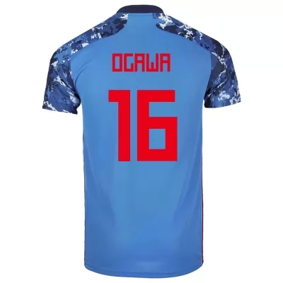 Naisten Japanin jalkapallomaajoukkue Ryoya Ogawa #16 Kotipaita Tummansininen 2021 Lyhythihainen Paita
