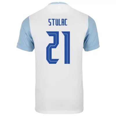 Lapset Slovenian Jalkapallomaajoukkue Leo Stulac #21 Kotipaita Valkoinen 2021 Lyhythihainen Paita
