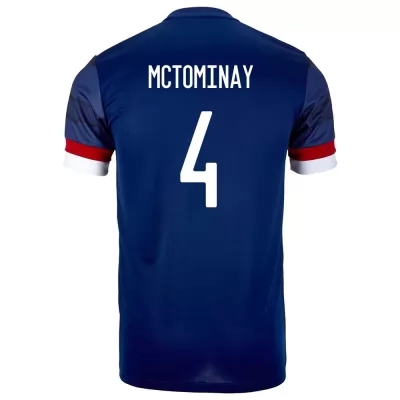 Miesten Skotlannin Jalkapallomaajoukkue Scott Mctominay #4 Kotipaita Tummansininen 2021 Lyhythihainen Paita