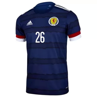 Lapset Skotlannin Jalkapallomaajoukkue Scott Mckenna #26 Kotipaita Tummansininen 2021 Lyhythihainen Paita