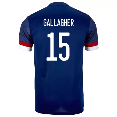 Naisten Skotlannin Jalkapallomaajoukkue Declan Gallagher #15 Kotipaita Tummansininen 2021 Lyhythihainen Paita