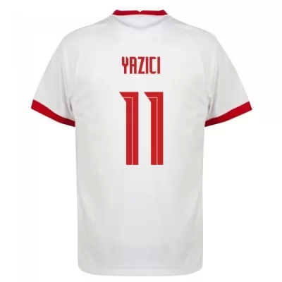 Miesten Turkin Jalkapallomaajoukkue Yusuf Yazici #11 Kotipaita Valkoinen 2021 Lyhythihainen Paita