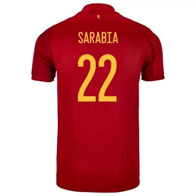 Naisten Espanjan jalkapallomaajoukkue Pablo Sarabia #22 Kotipaita Punainen 2021 Lyhythihainen Paita
