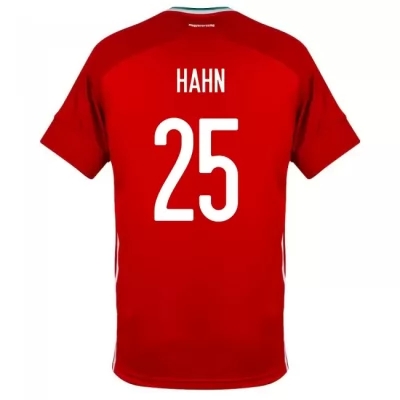 Naisten Unkarin Jalkapallomaajoukkue Janos Hahn #25 Kotipaita Punainen 2021 Lyhythihainen Paita