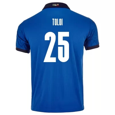 Lapset Italian jalkapallomaajoukkue Rafael Toloi #25 Kotipaita Sininen 2021 Lyhythihainen Paita