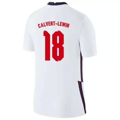 Naisten Englannin jalkapallomaajoukkue Dominic Calvert-Lewin #18 Kotipaita Valkoinen 2021 Lyhythihainen Paita