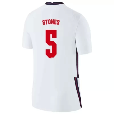 Naisten Englannin jalkapallomaajoukkue John Stones #5 Kotipaita Valkoinen 2021 Lyhythihainen Paita