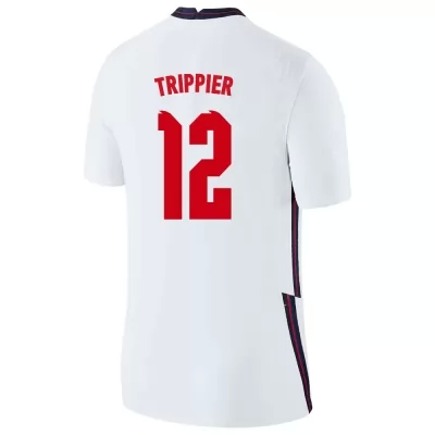 Naisten Englannin Jalkapallomaajoukkue Kieran Trippier #12 Kotipaita Valkoinen 2021 Lyhythihainen Paita